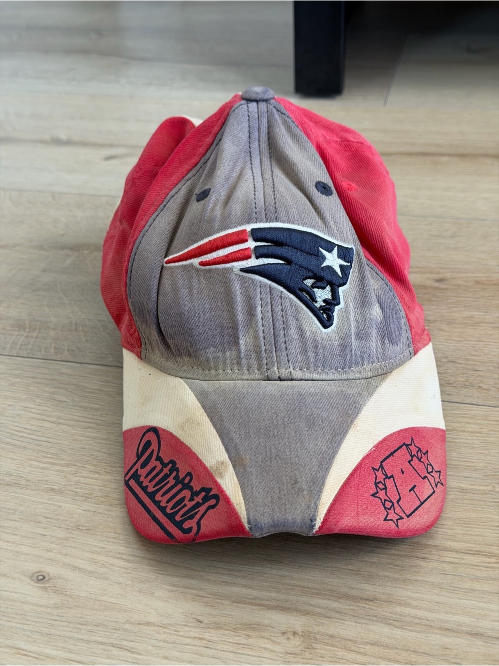 New England Patriots NFL Team Apparel Baseball Cap with Logo and Embroidered Det
